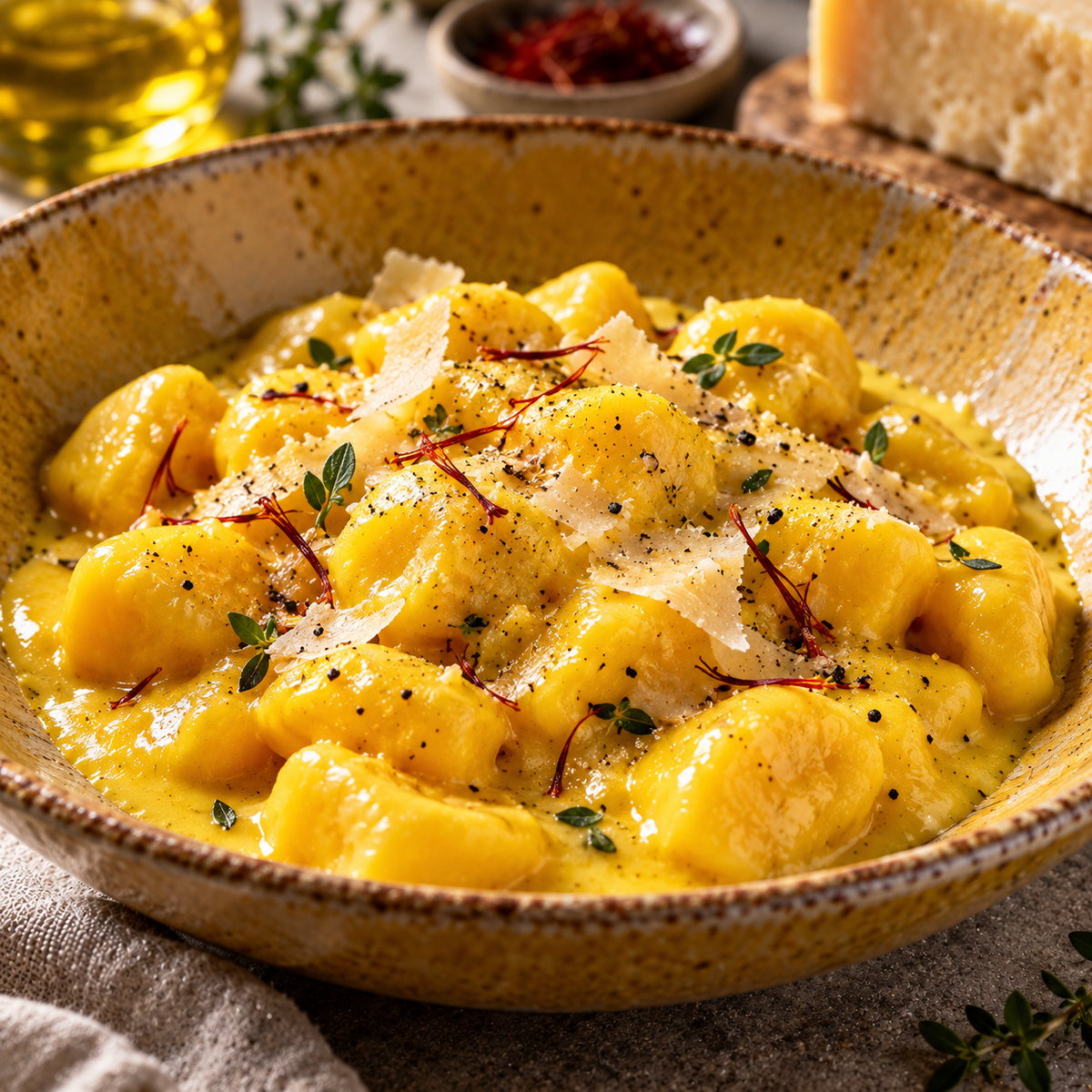 Gnocchi zafferano e bagoss