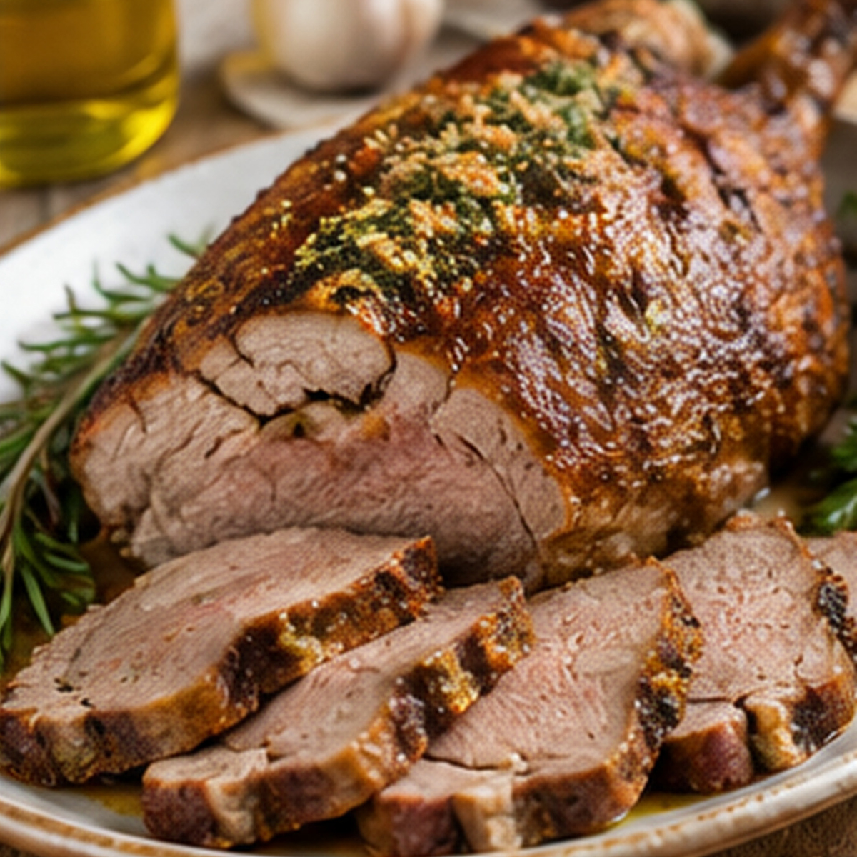 Cosce di agnello ripiene