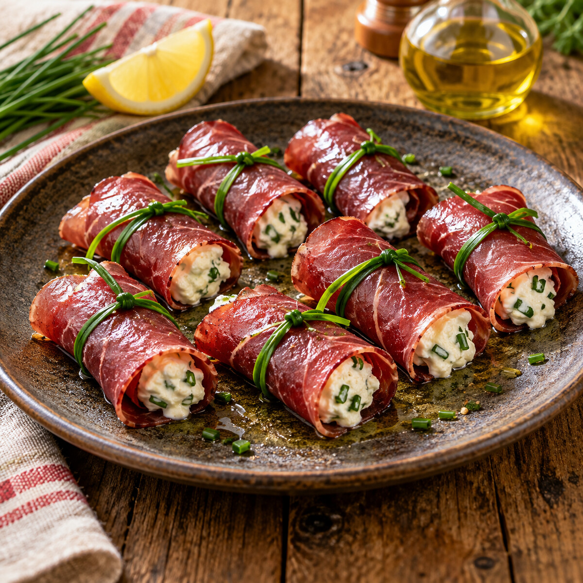 Involtini di bresaola e caprino