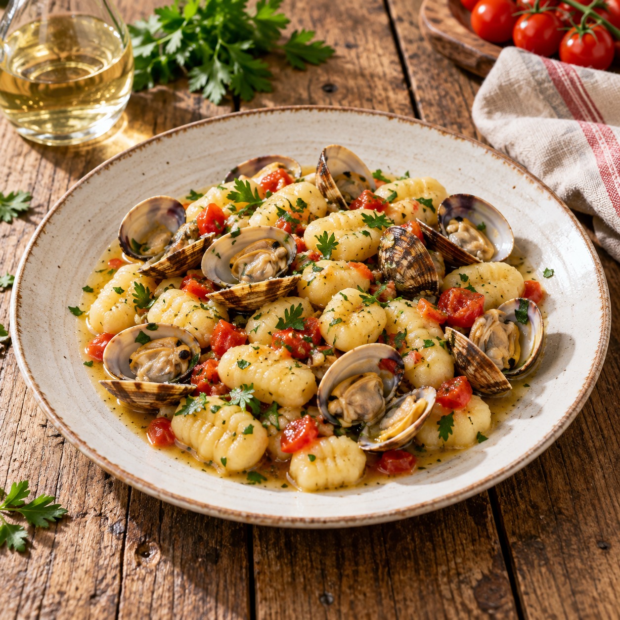 Gnocchi con le vongole