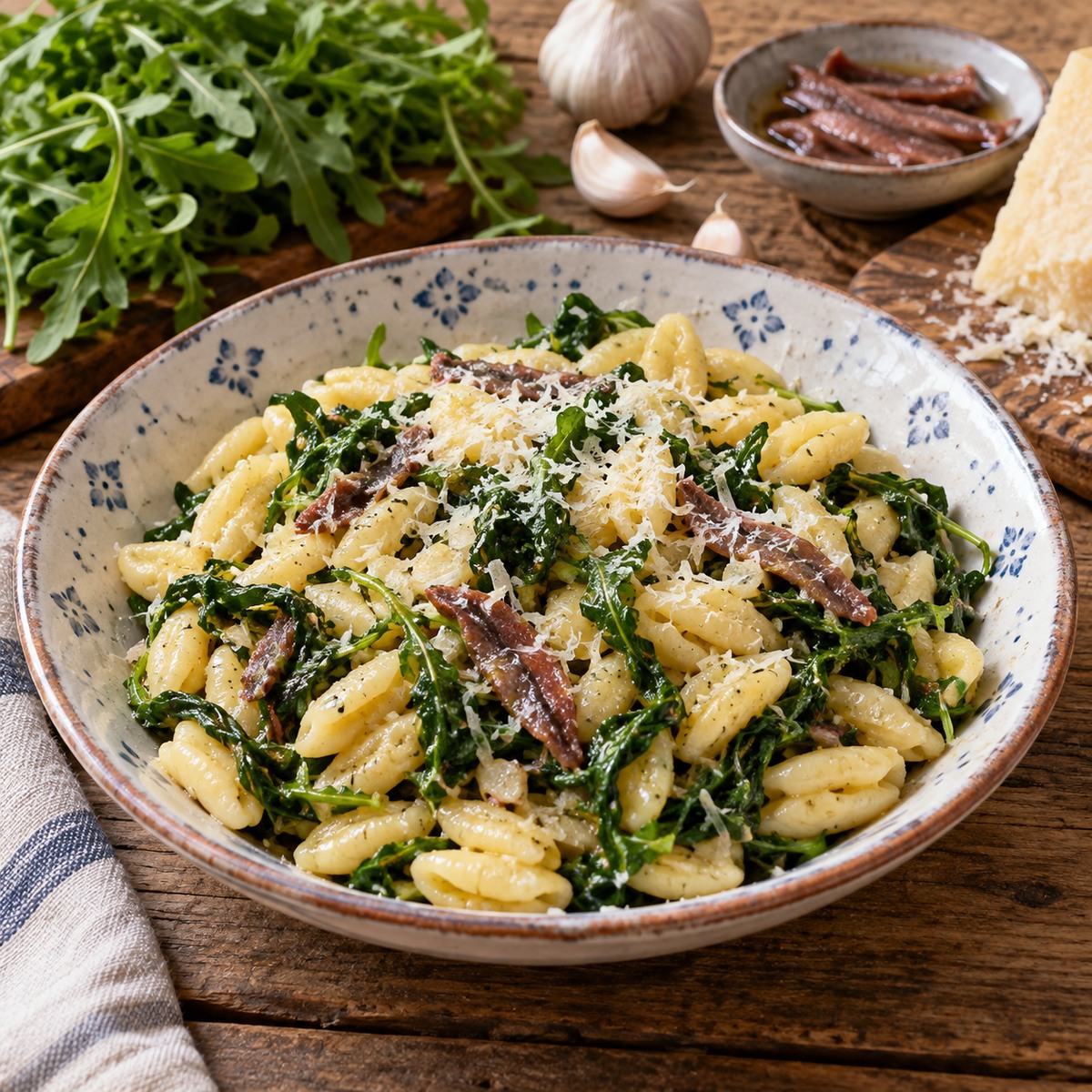 Cavatelli con la rucola