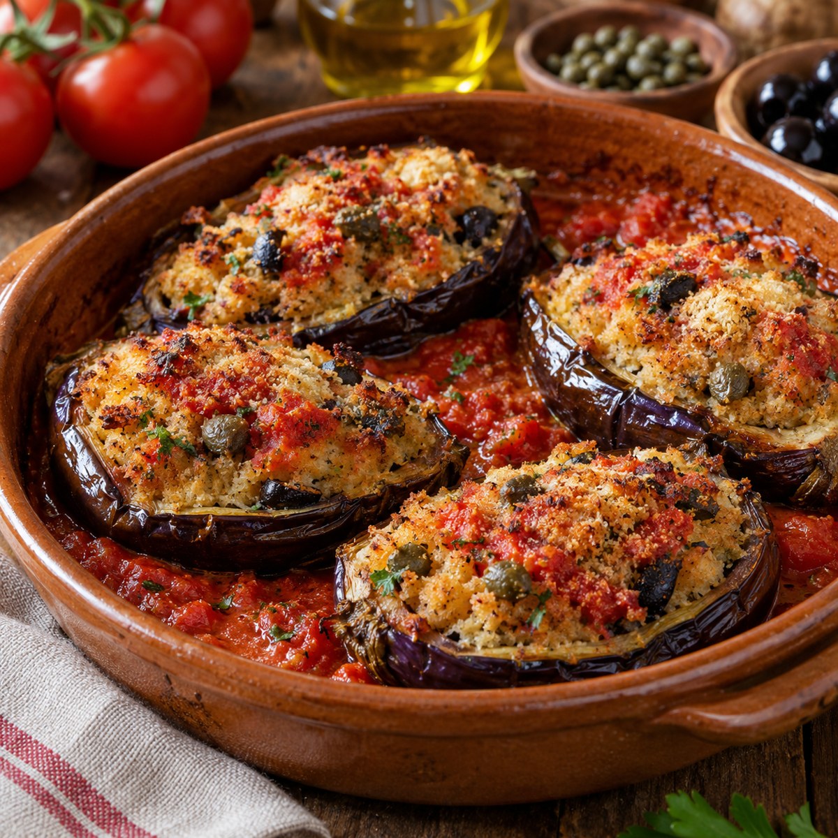 Melanzane ripiene alla lucana