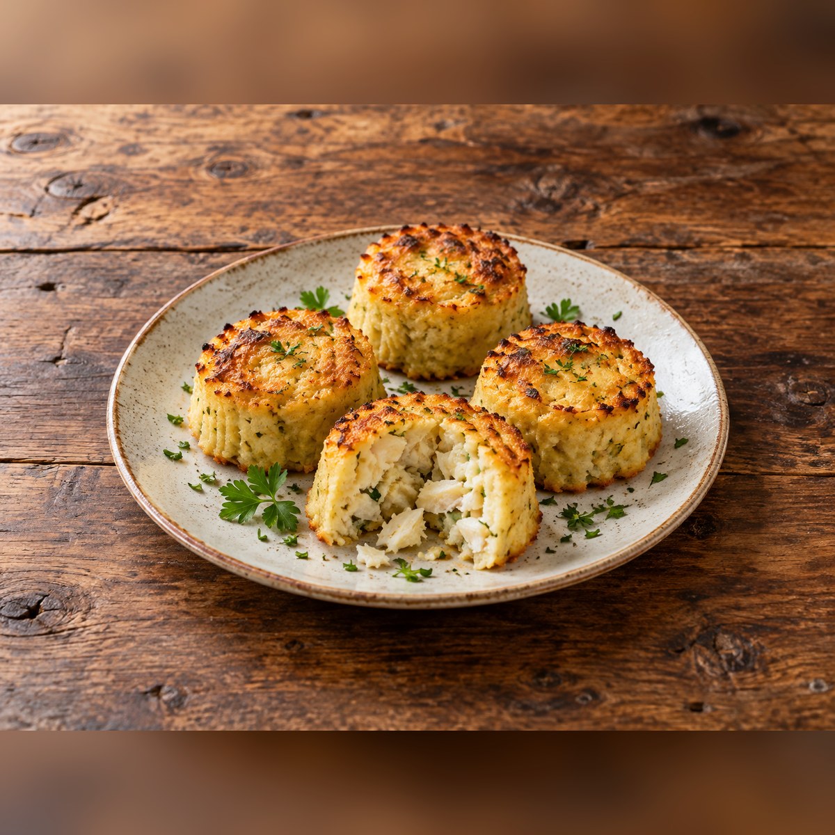 Sformatini di baccalà e patate