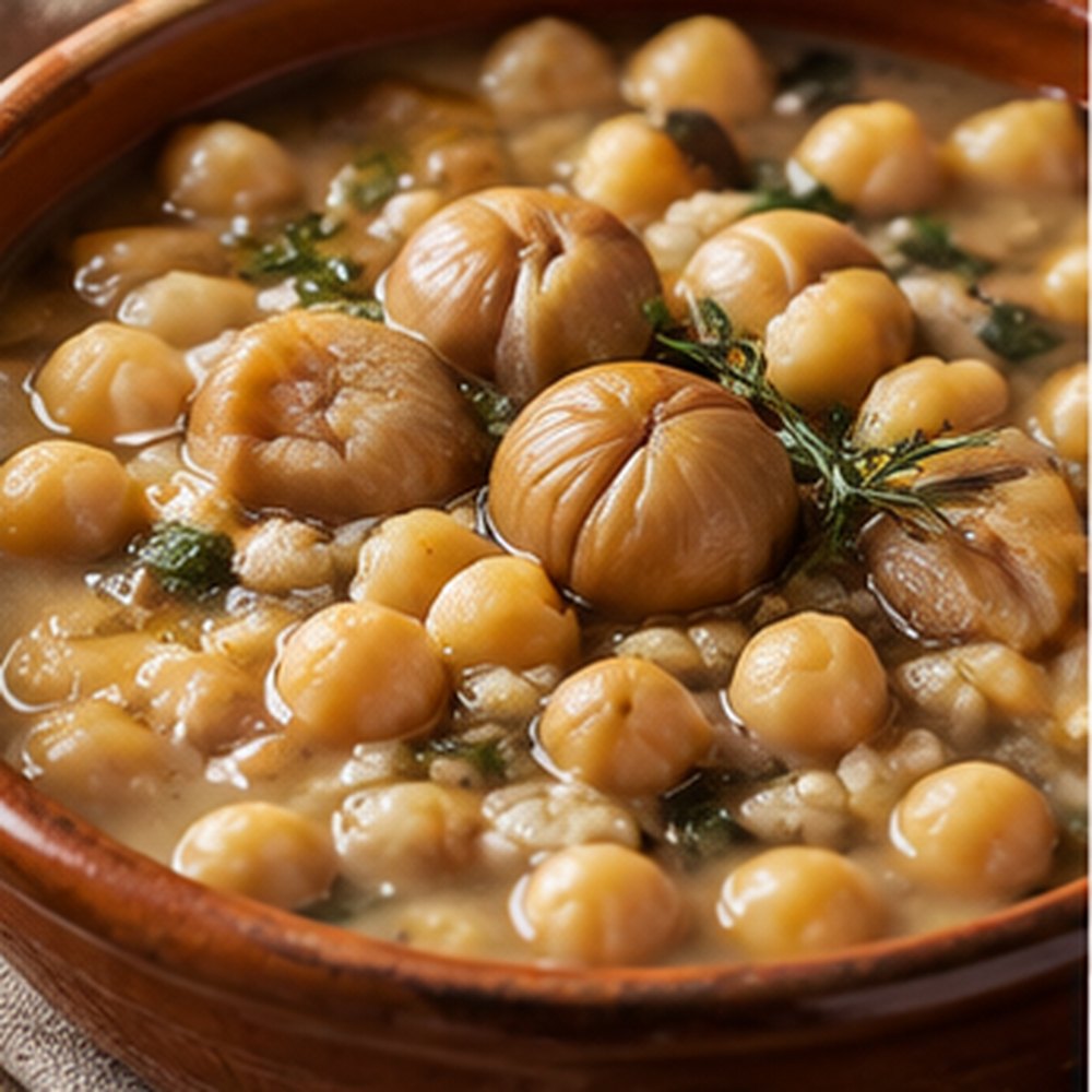Zuppa di fagioli di Sarconi e patate