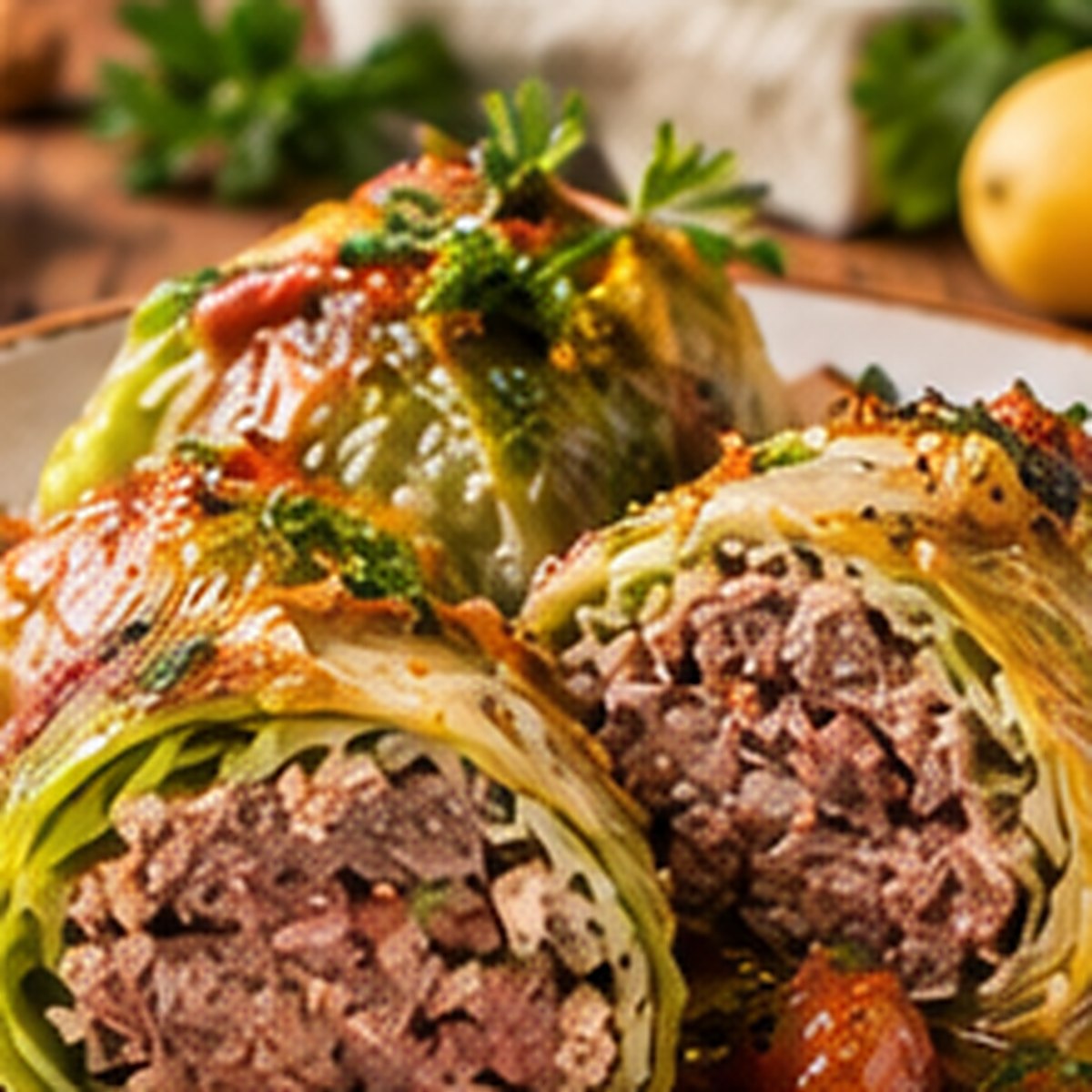Involtini di verza al petto d’anatra