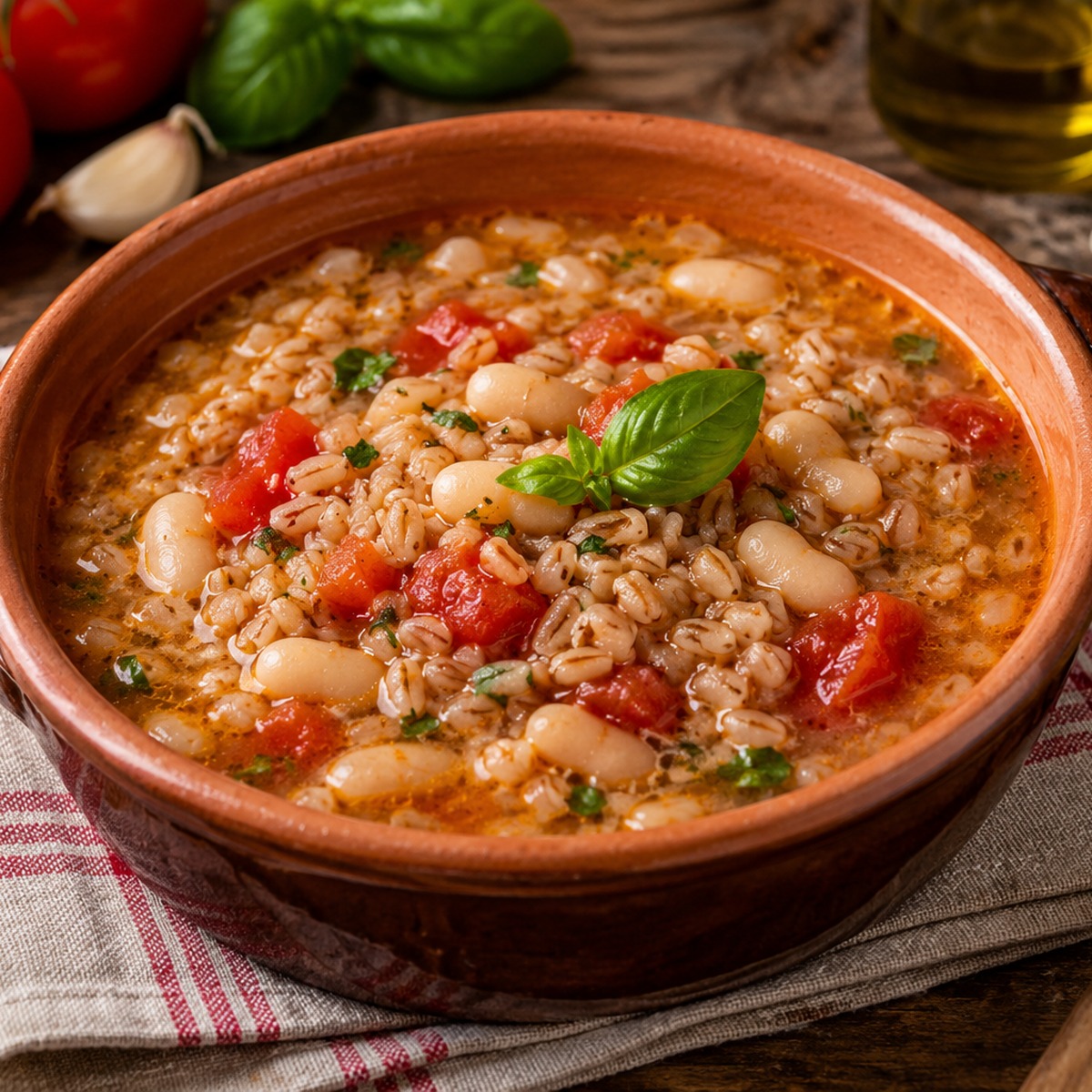 Minestra di farro e fagioli