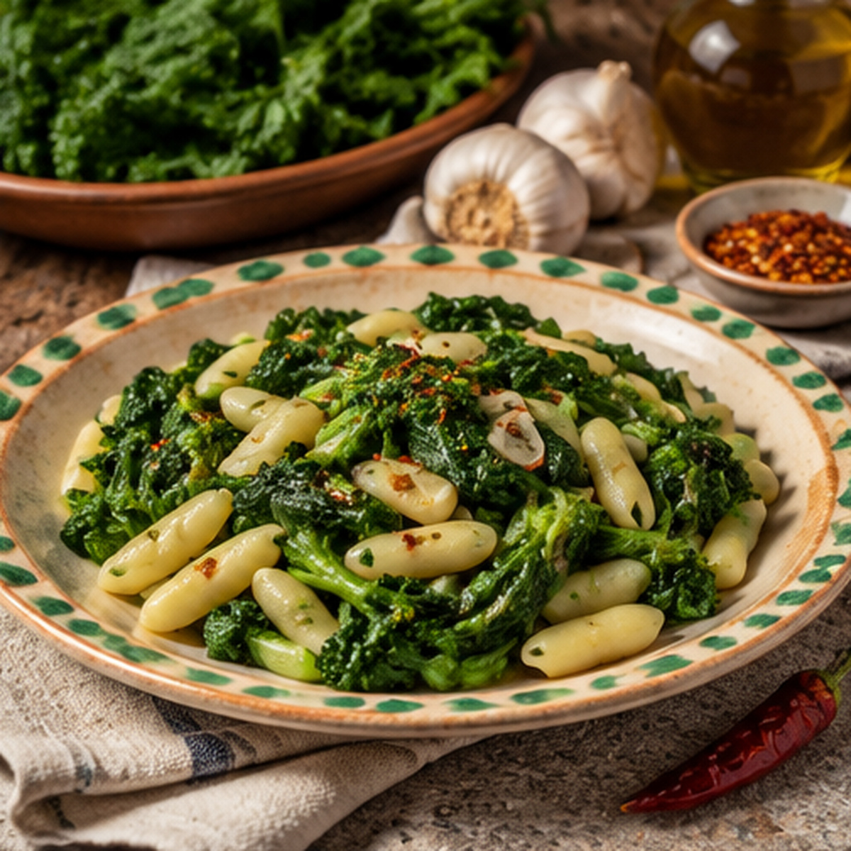 Cavatelli con le rape (cuzze e foje)