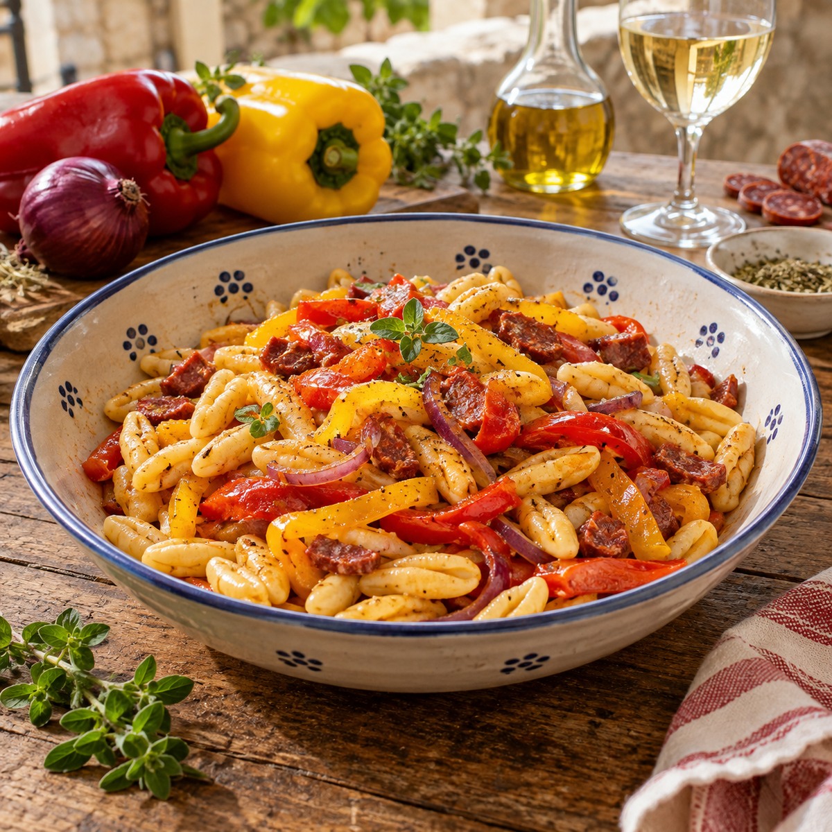 Cavatelli al sugo di peperoni