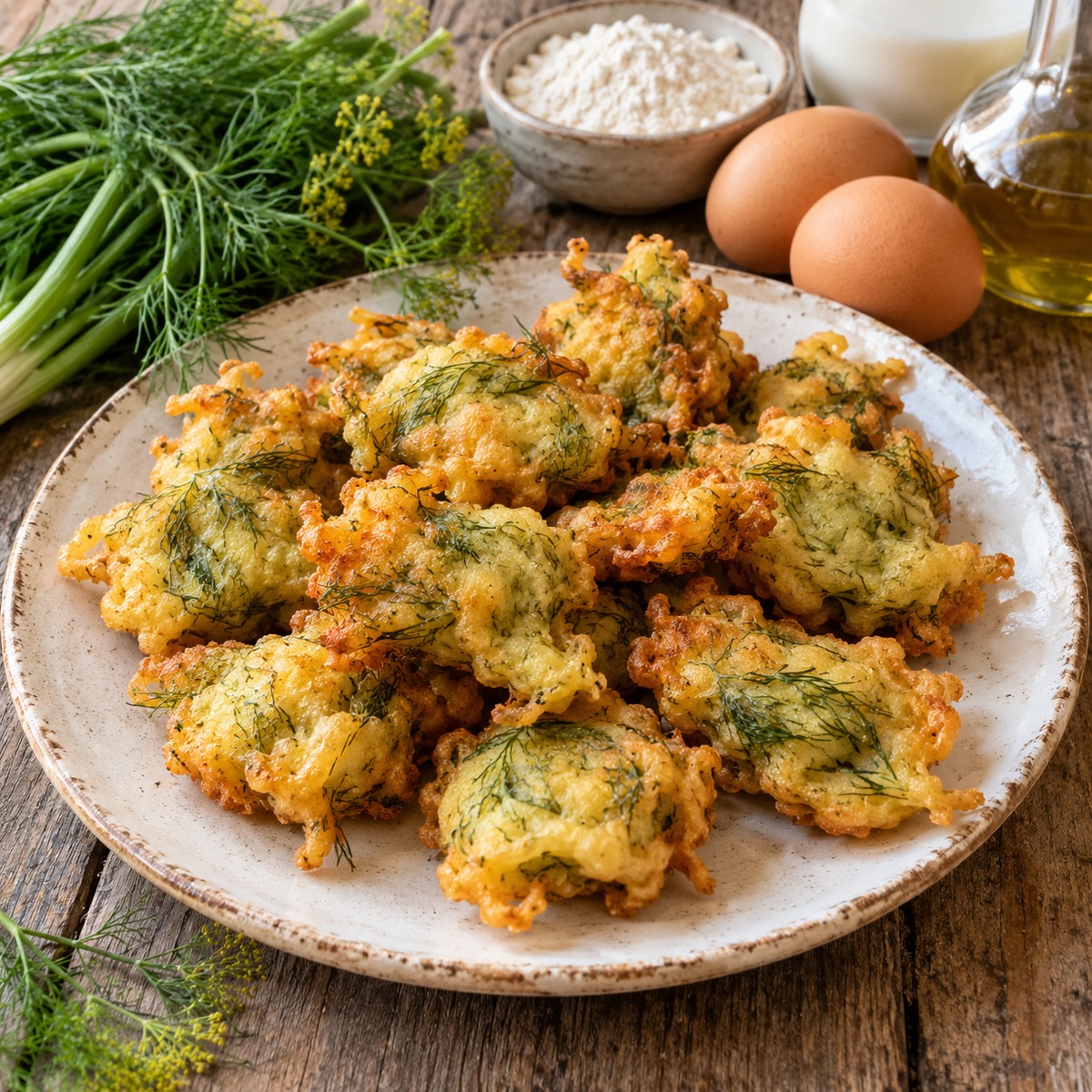 Frittelle di finocchietto selvatico Frittelle di finocchietto selvatico