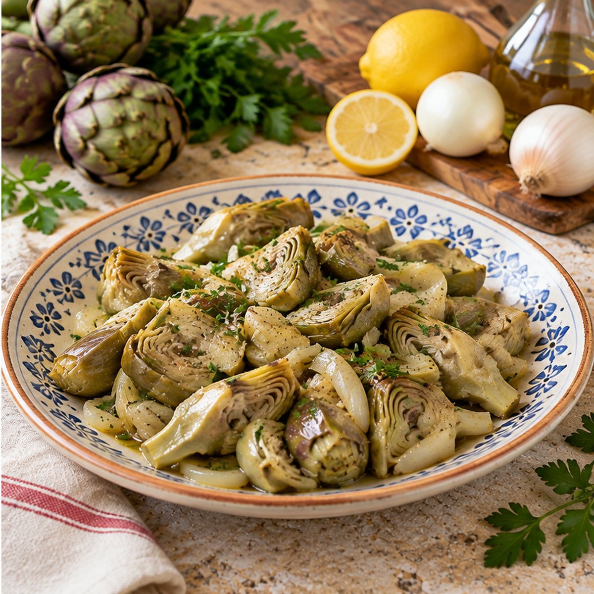 Carciofi e cipolle Carciofi e cipolle