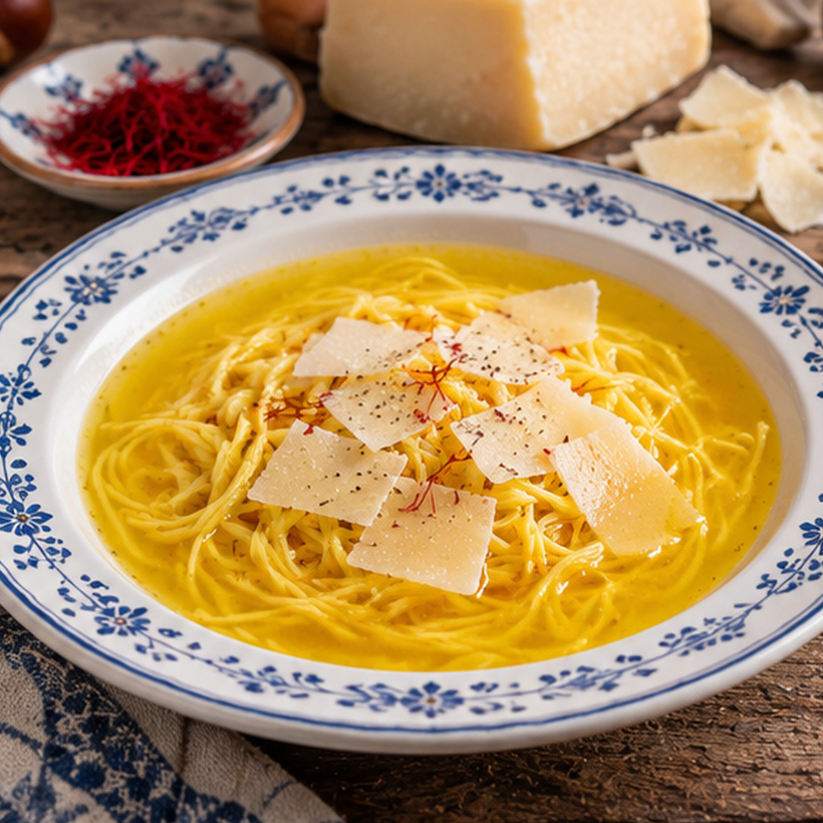 Brodo allo zafferano Brodo allo zafferano
