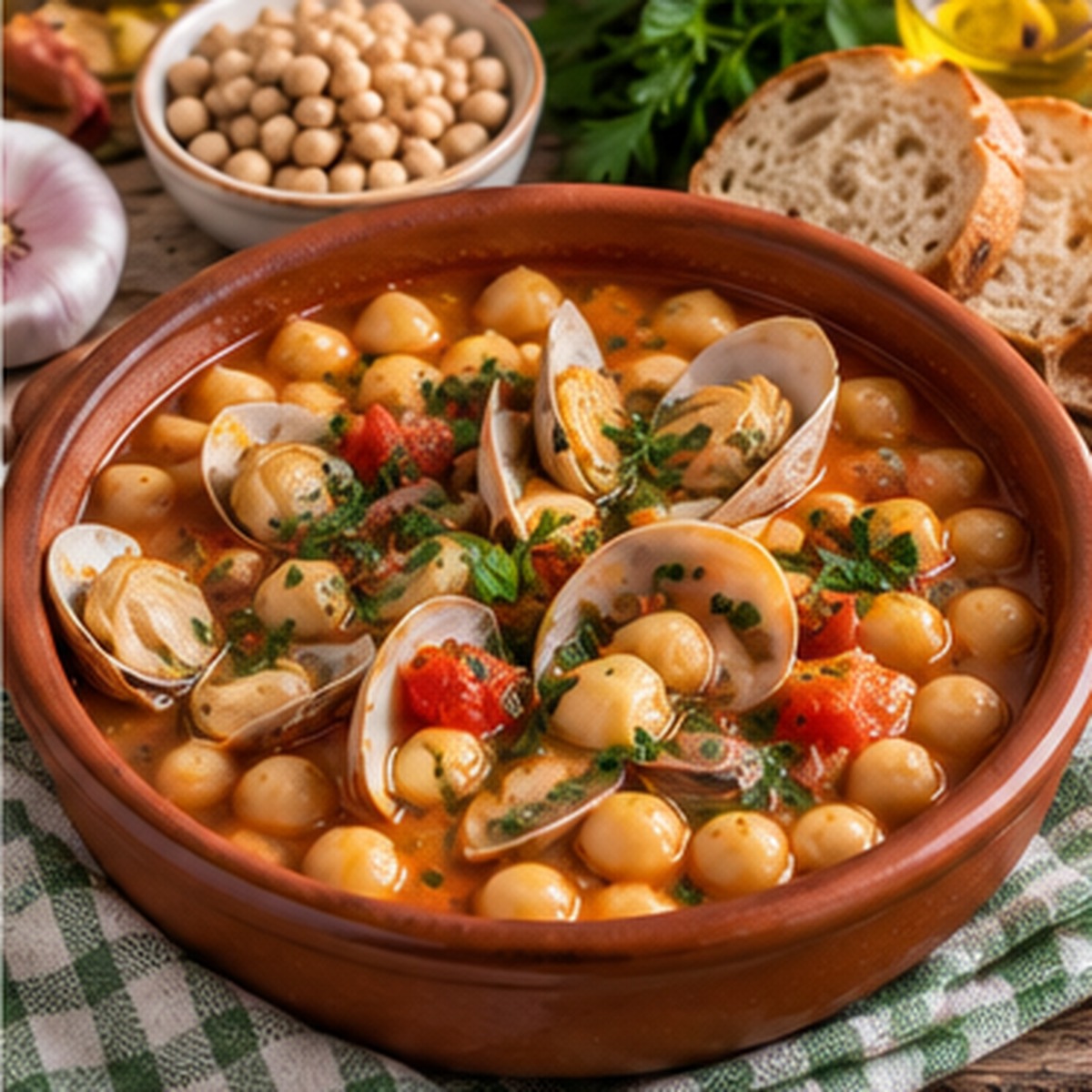 Zuppa di ceci e arselle Zuppa di ceci e arselle