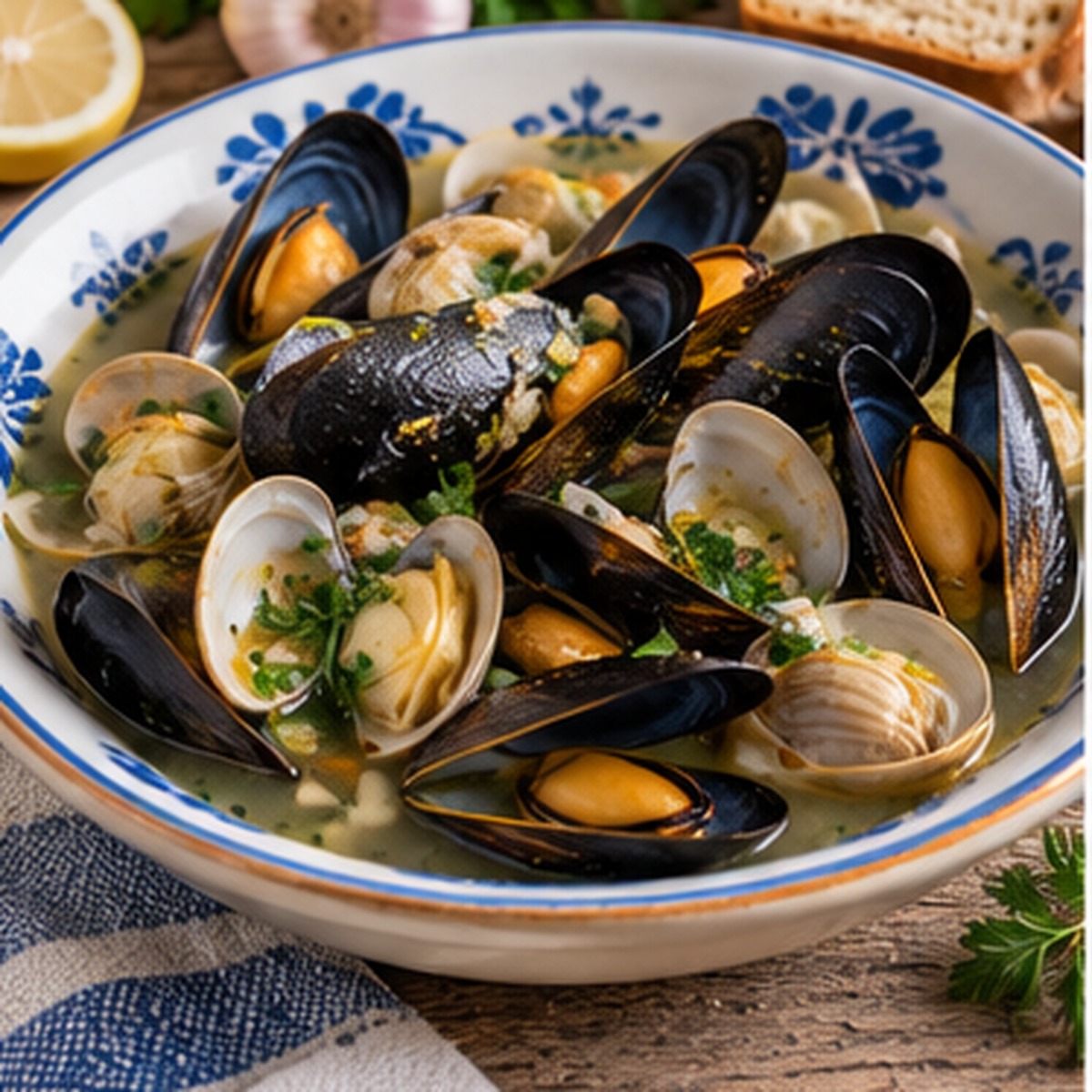 Zuppa di cozze e arselle Zuppa di cozze e arselle