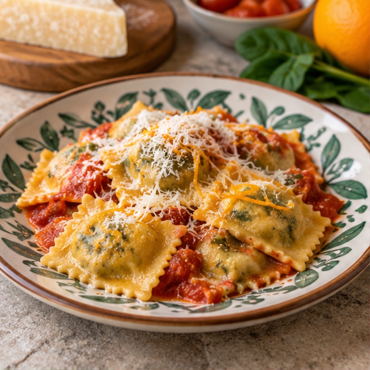Agnolotti all’arancia