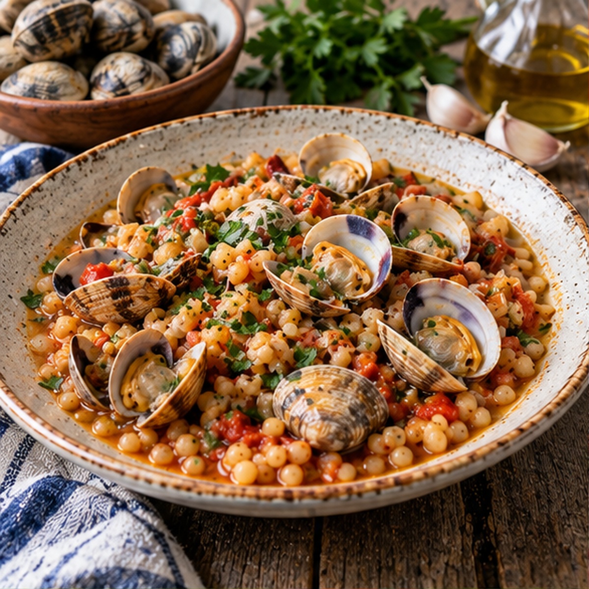 Fregola con arselle