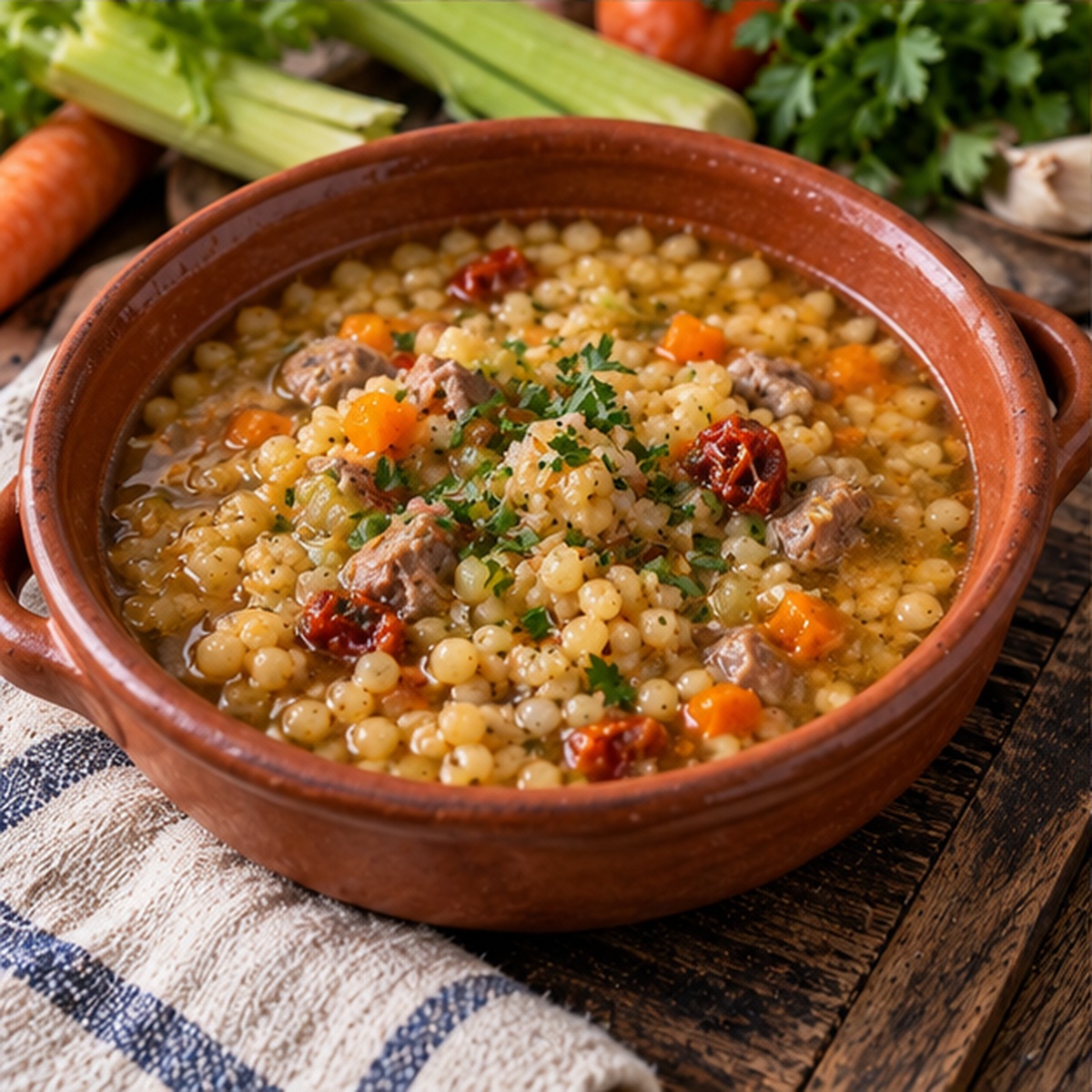 Fregola in brodo