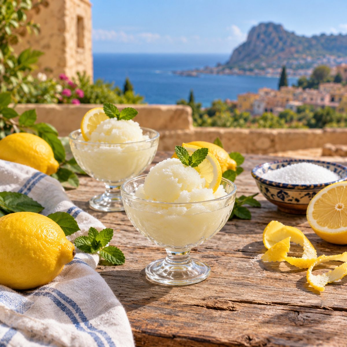 Sorbetto al limone Sorbetto al limone