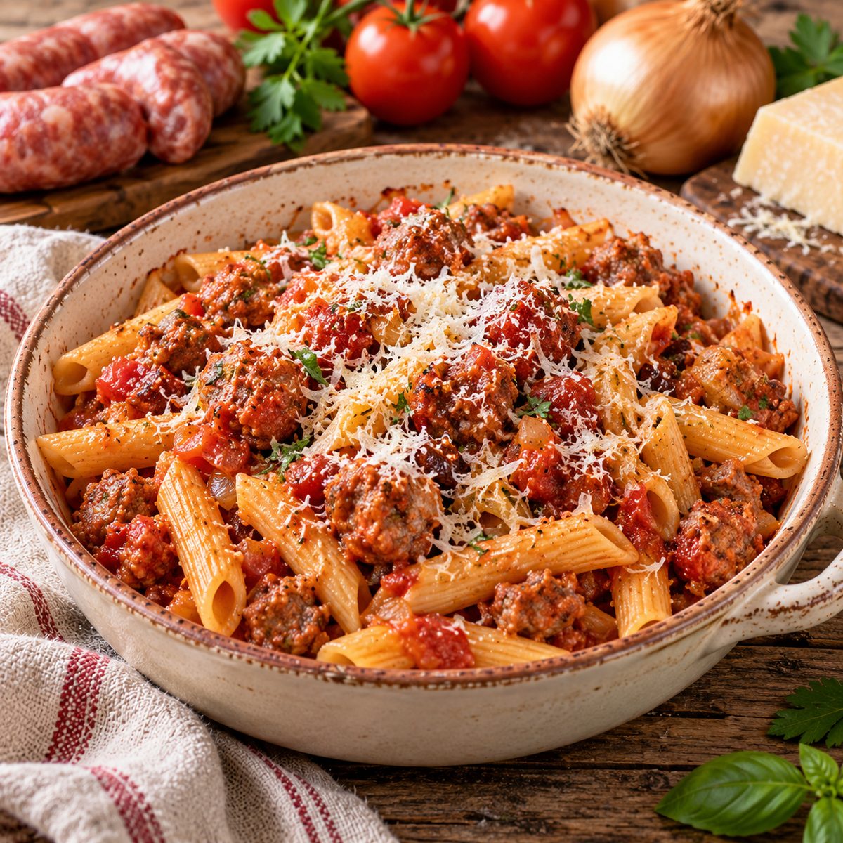 Pasta con caponata