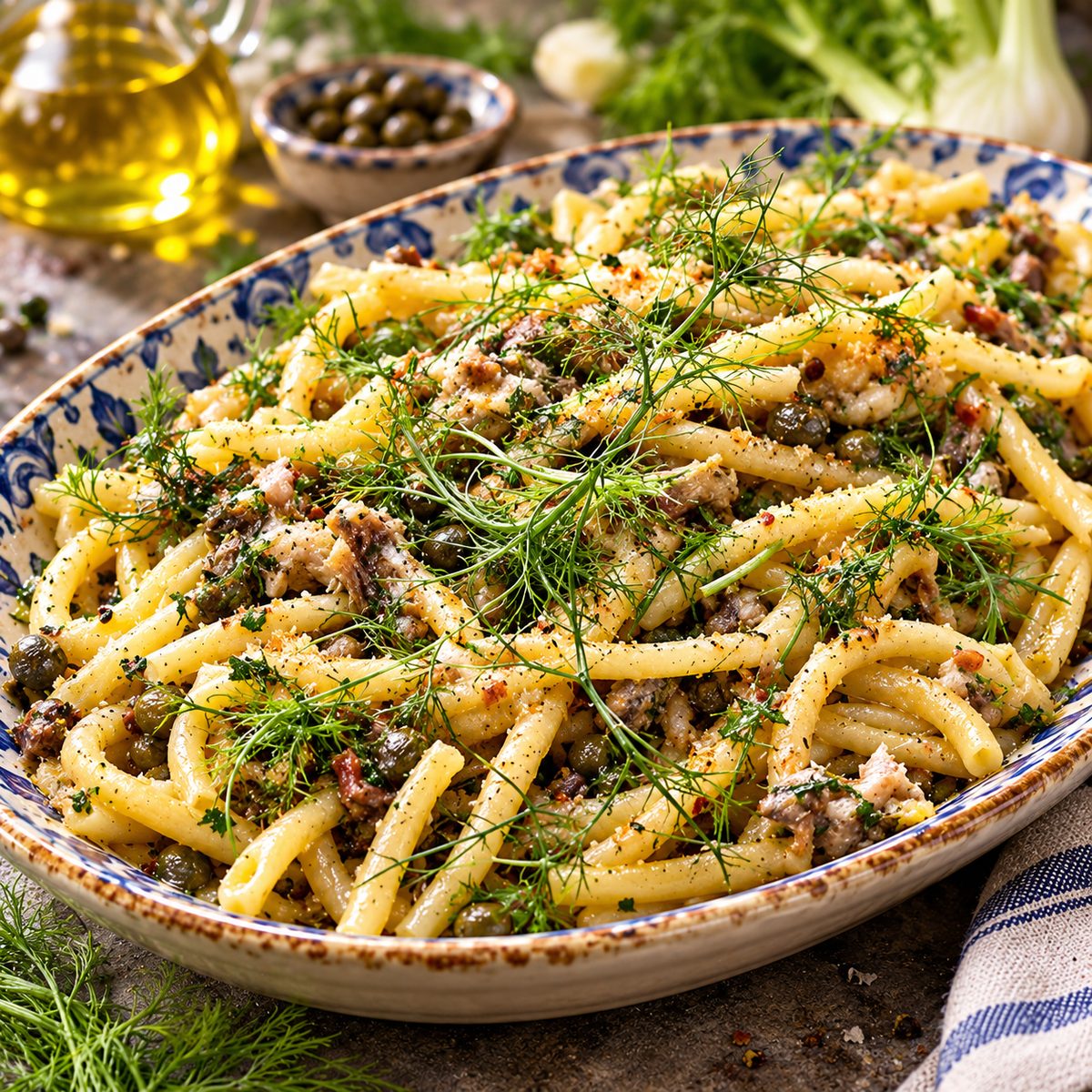 Pasta con finocchio 'rizzu'