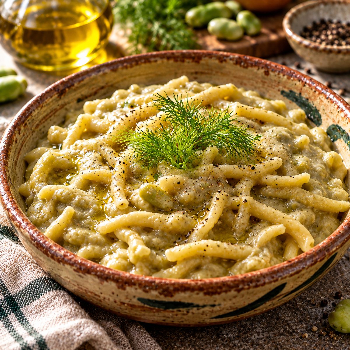 Pasta cu maccu