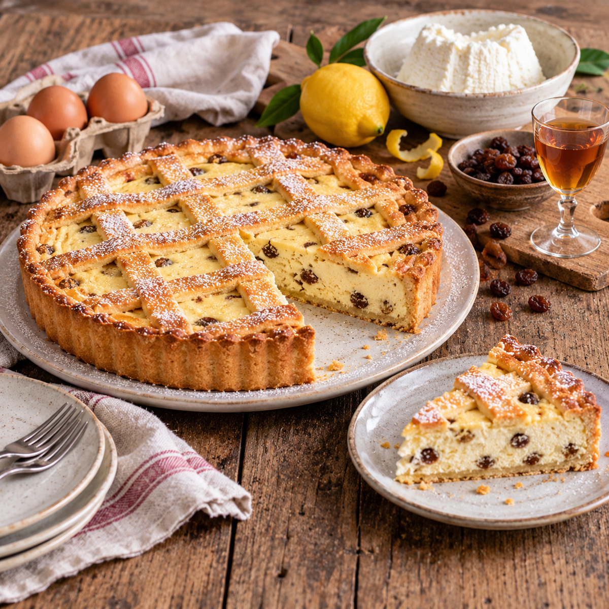 Crostata di ricotta garfagnina