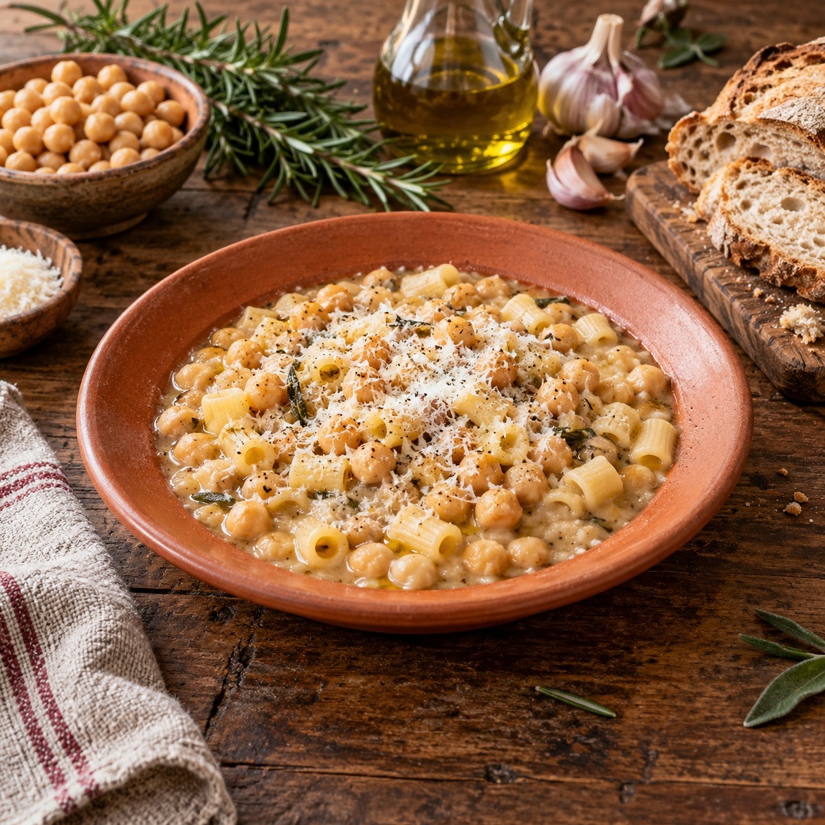 Pasta e ceci alla toscana