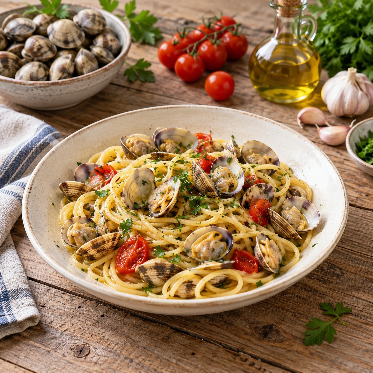 Spaghetti con le arselle