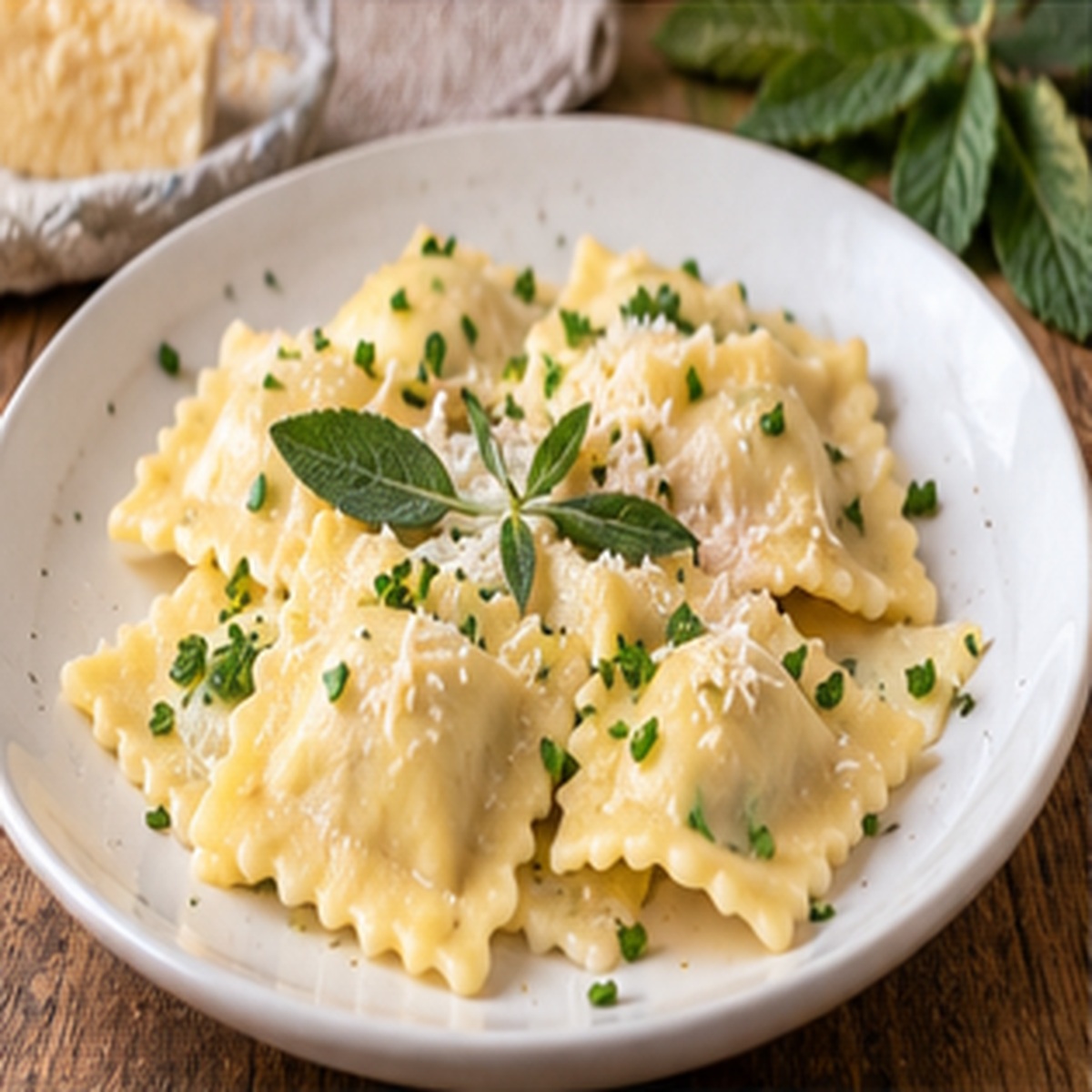 Ravioli di magro alla tirolese Ravioli di magro alla tirolese