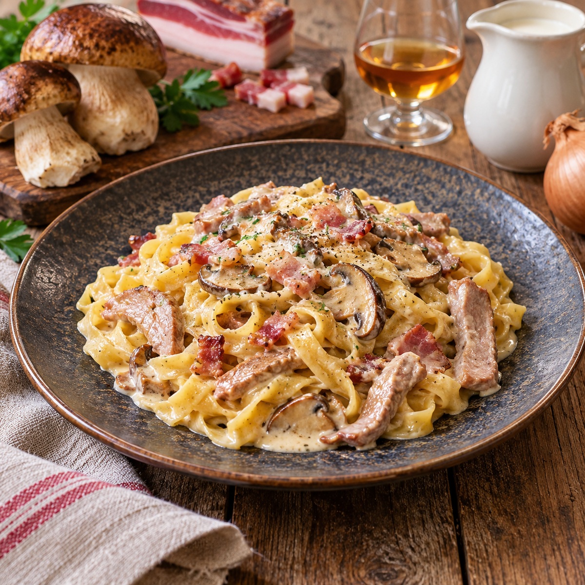 Tagliatelle alla castellana Tagliatelle alla castellana