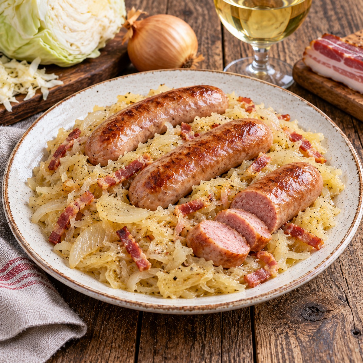 Würstel e crauti