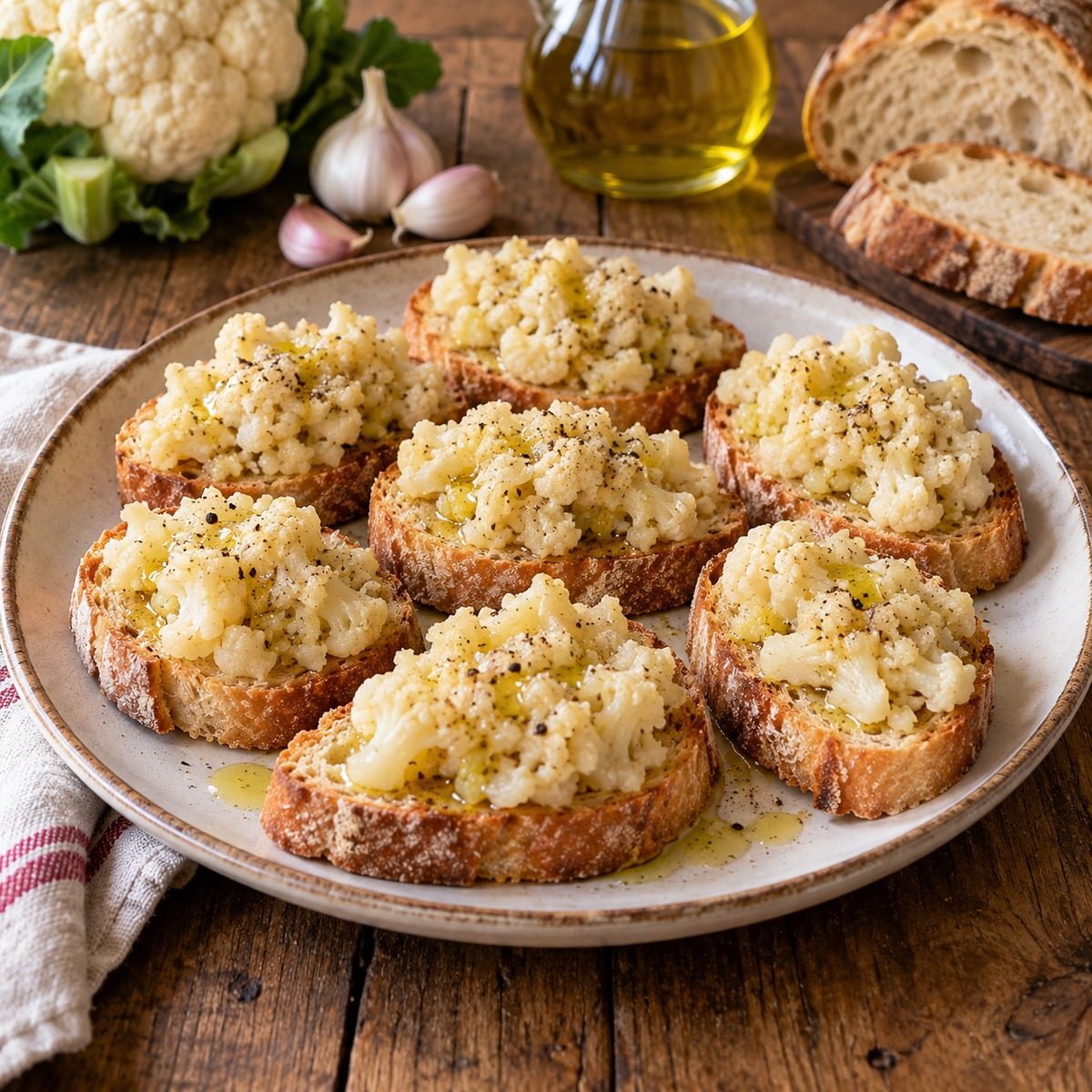 Crostini di cavolfiore