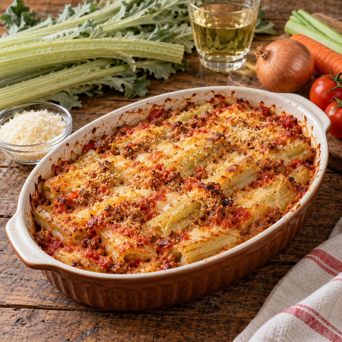 Parmigiana di cardi gobbi