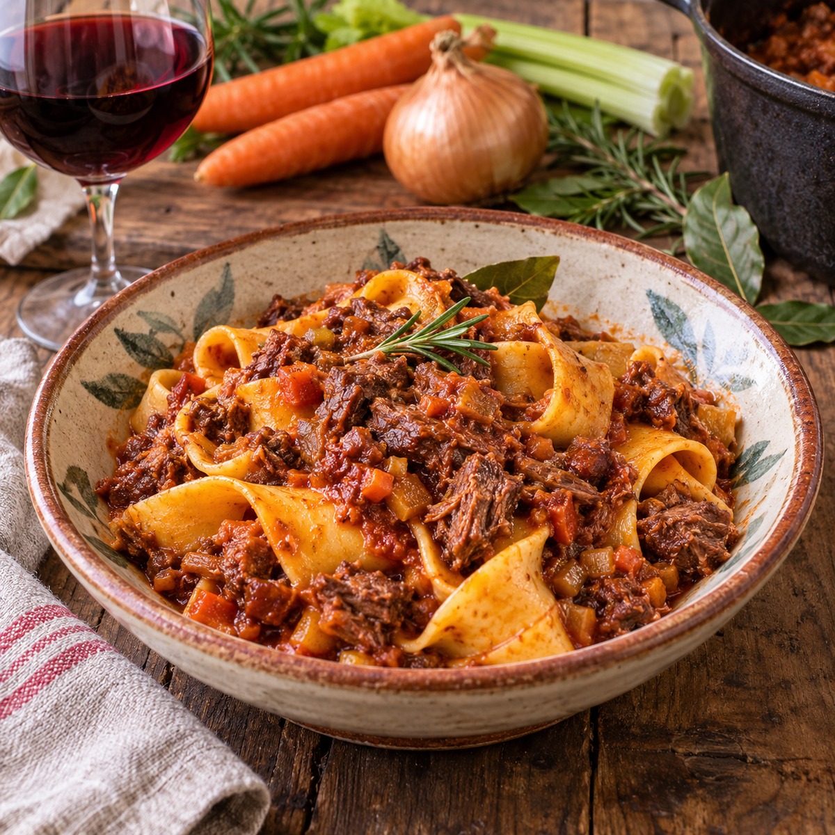 Pappardelle al ragù di lepre