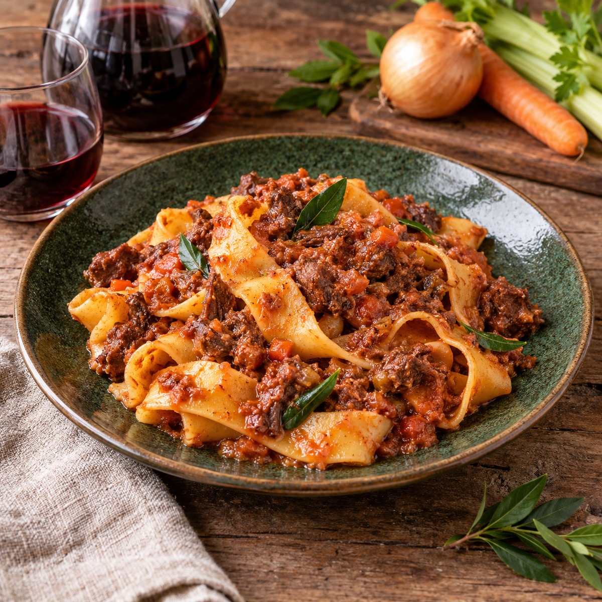Pappardelle al sugo di cinghiale