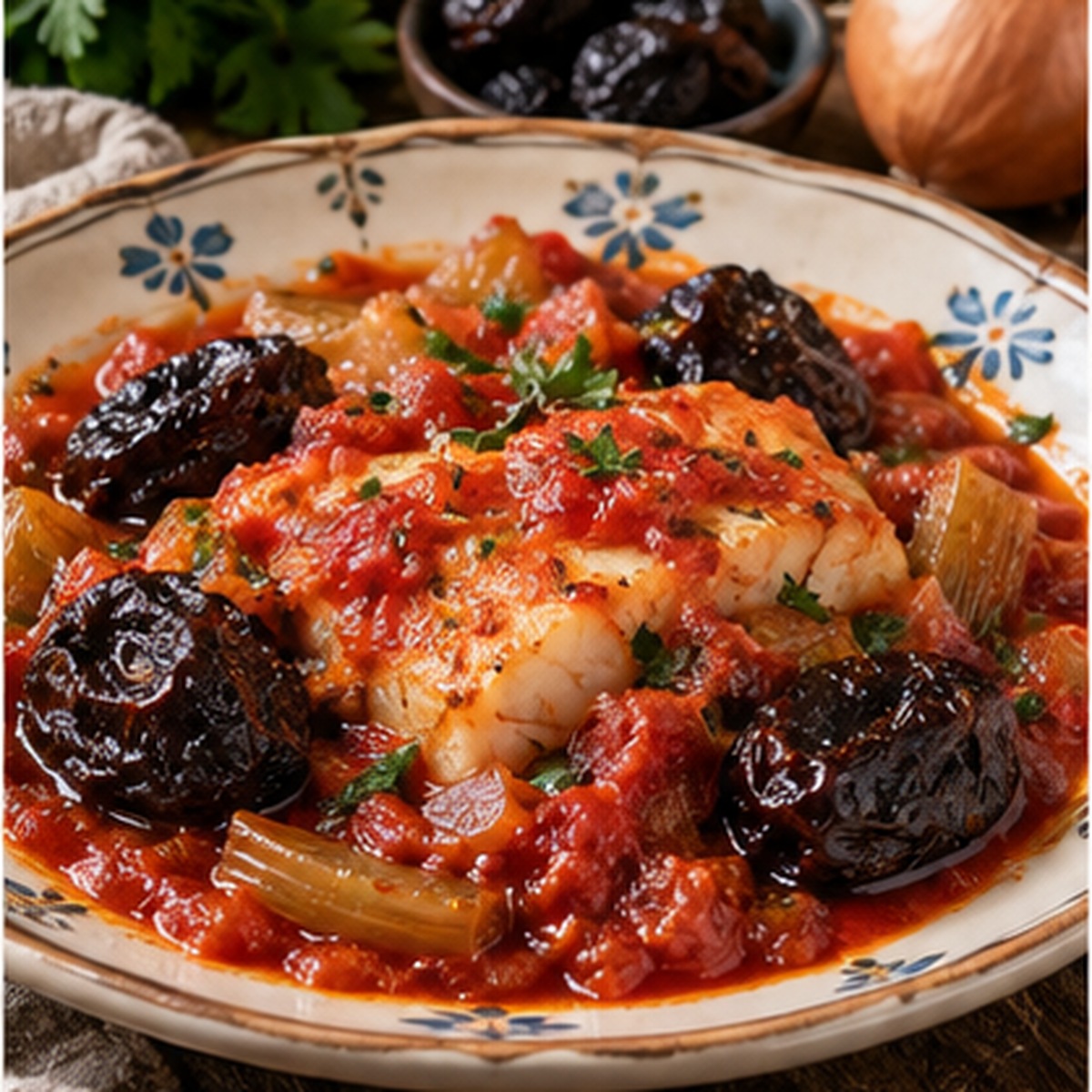 Baccalà con le prugne