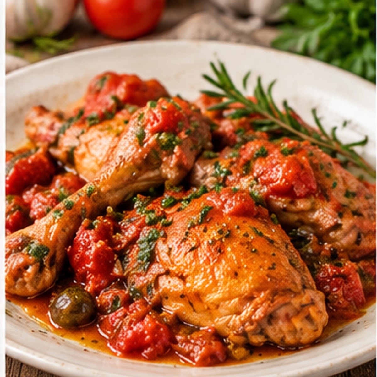 Pollo alla cacciatora umbro