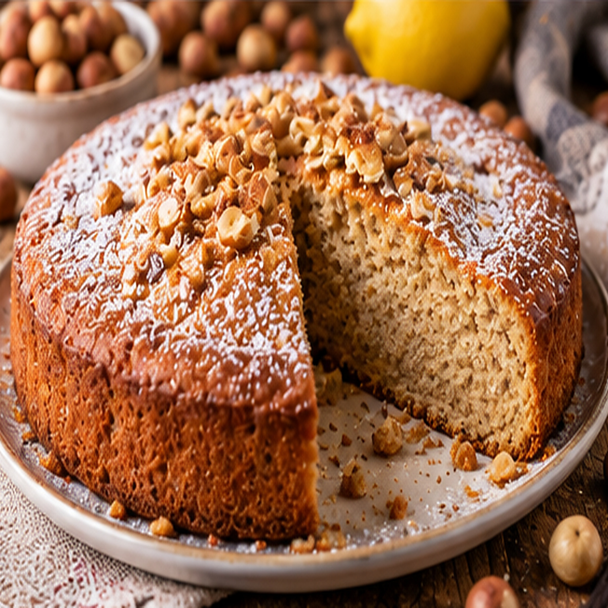 Torta di nocciole