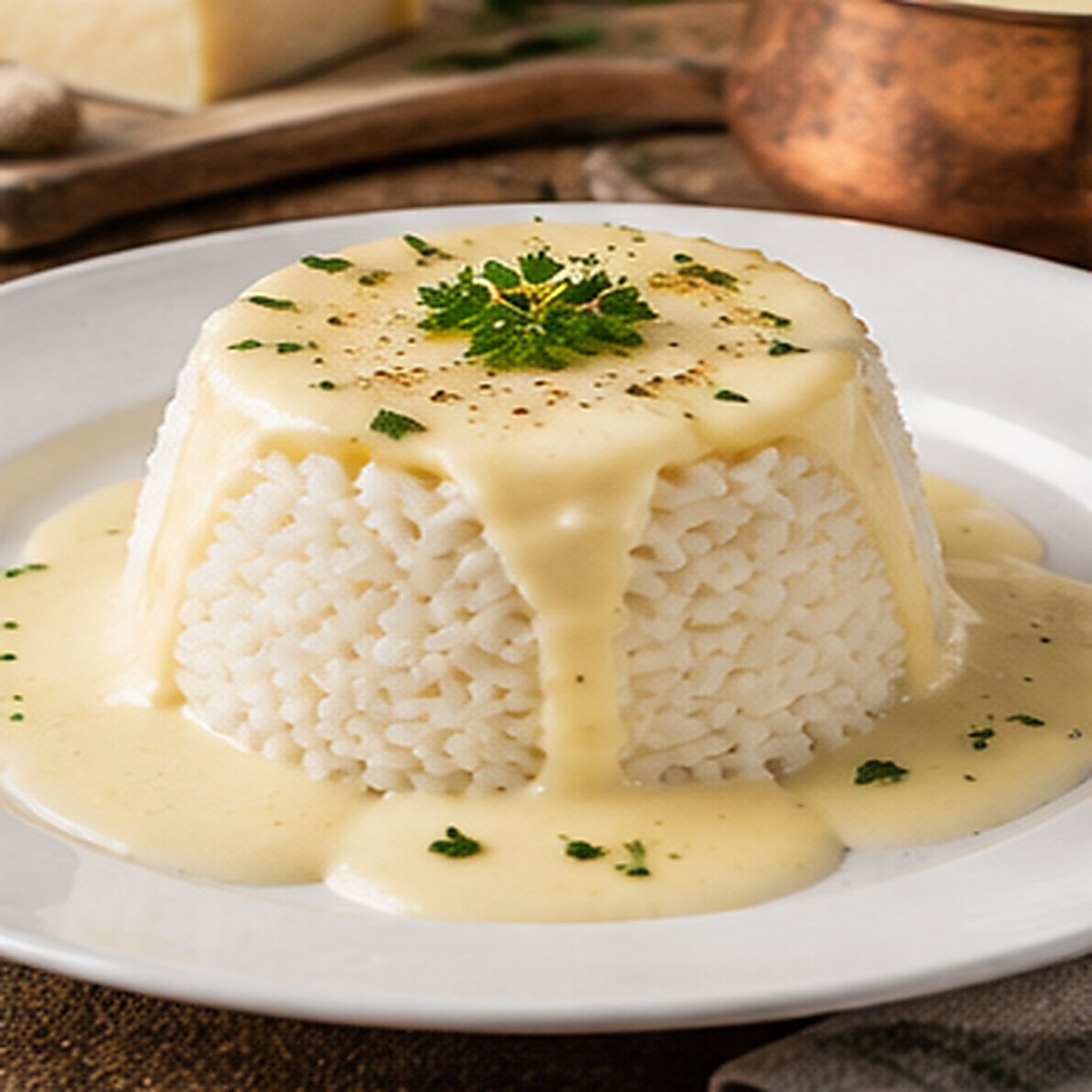 Riso con fonduta