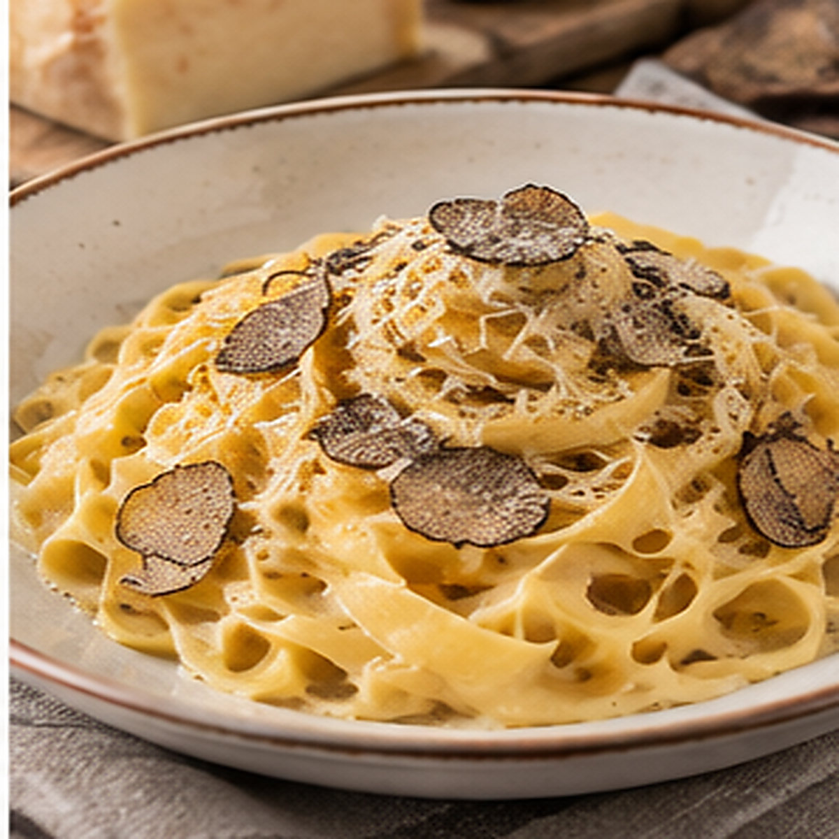 Tagliatelle con taleggio e tartufo
