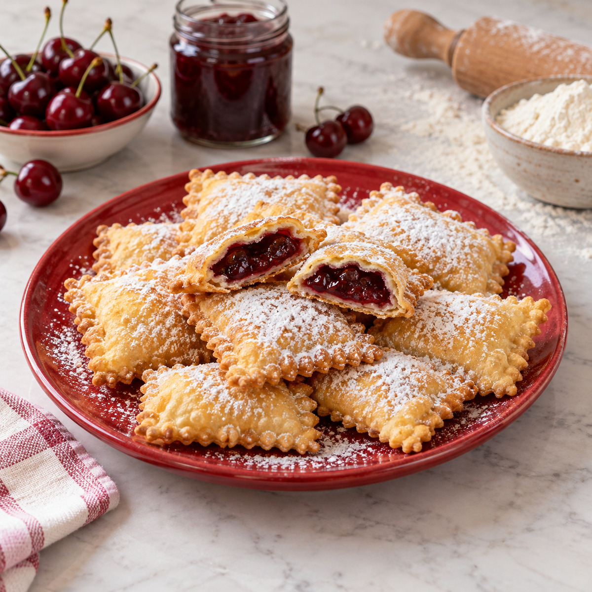 Crostoli alla marmellata