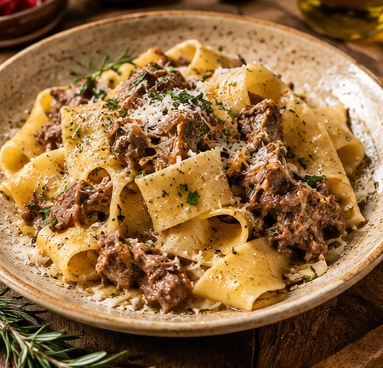 Immagine illustrativa di Pappardelle al ragù bianco d’agnello