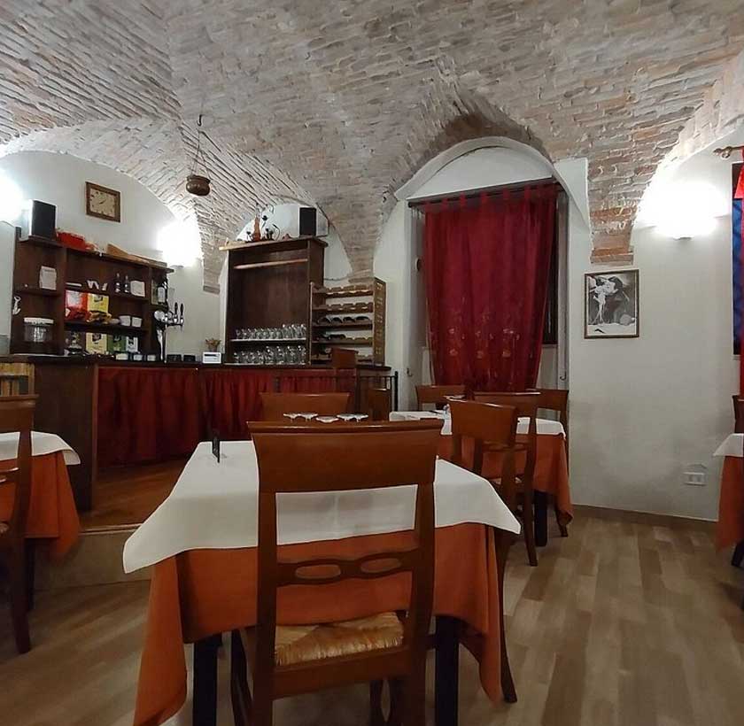 Illustrazione editoriale ispirata all'ambiente tipico di Trattoria Da Mauro