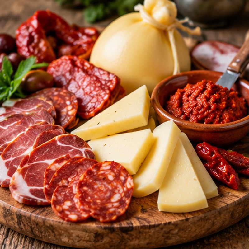 Immagine illustrativa associata a Antipasto calabrese con ’nduja