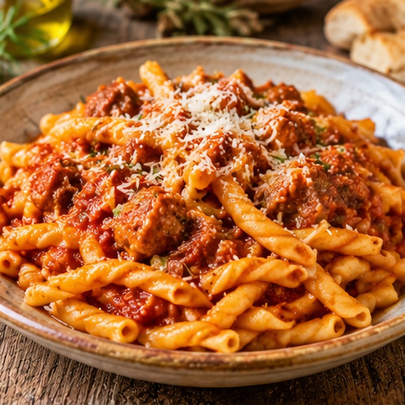 Immagine illustrativa associata a Fusilli al ragù