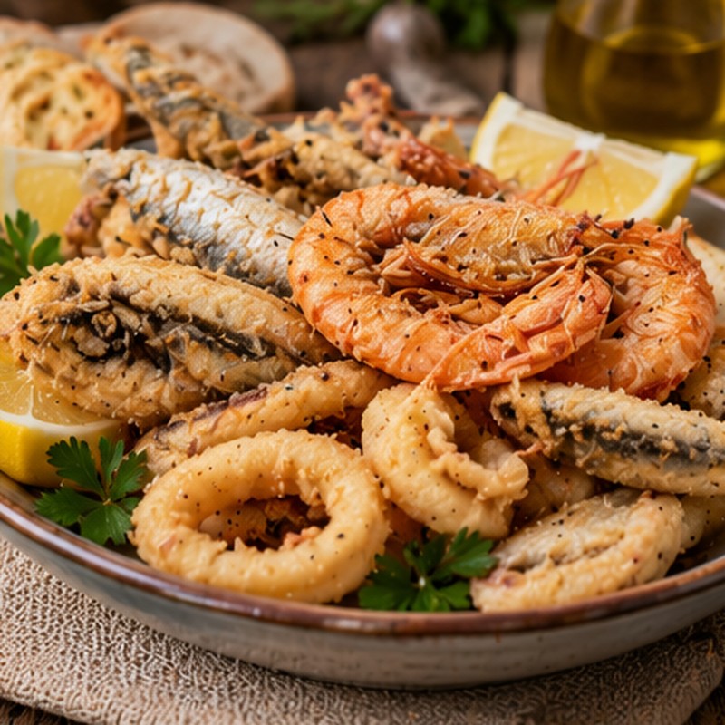Immagine illustrativa associata a Frittura mista di mare