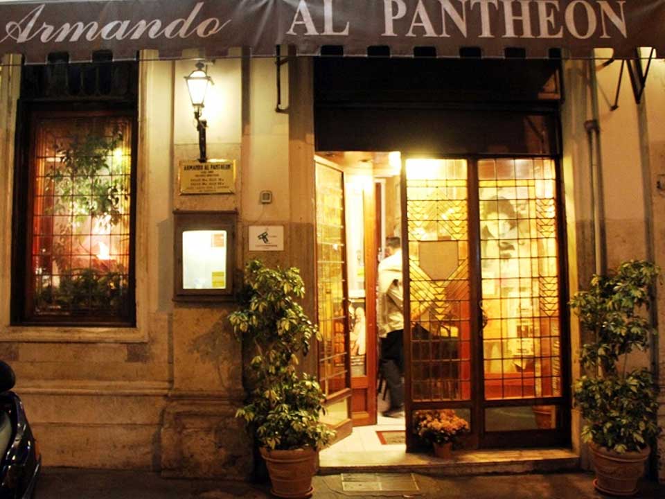 Immagine editoriale illustrativa: non fotografia del ristorante Armando al Pantheon
