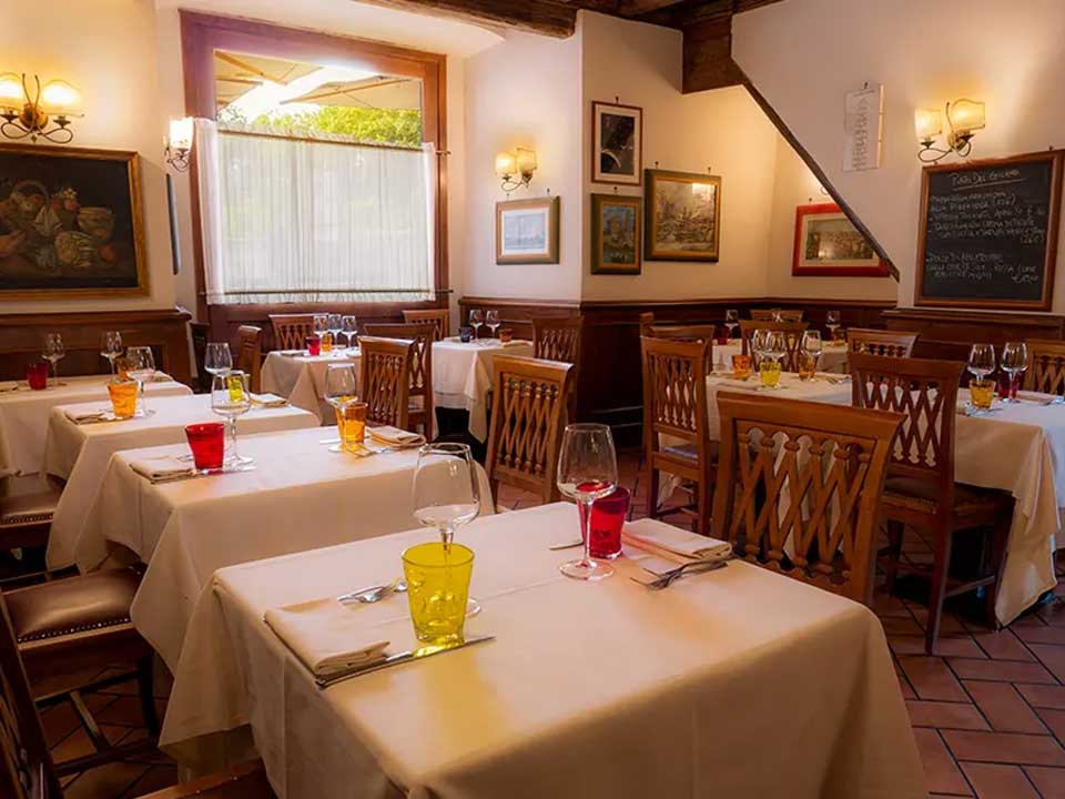 Immagine editoriale illustrativa: non fotografia del ristorante Trattoria Sora Lella