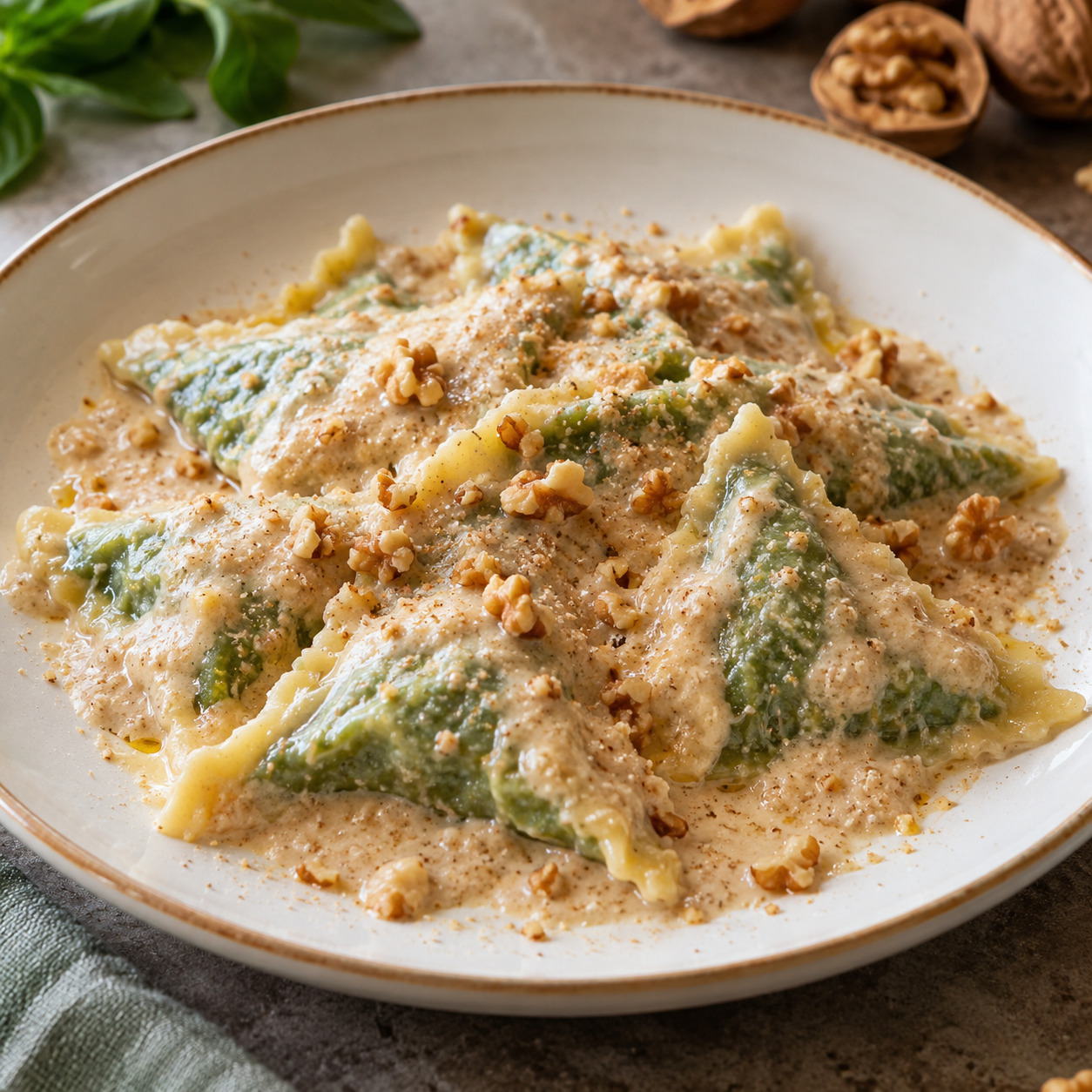 Pansoti al sugo di noci