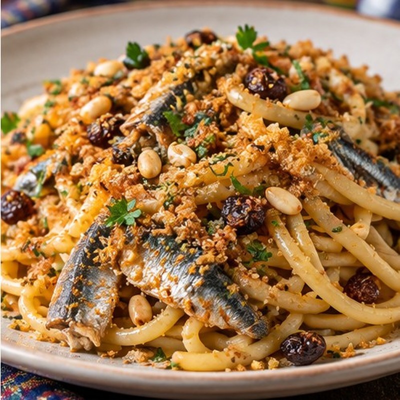 Immagine illustrativa della preparazione: Pasta con le sarde