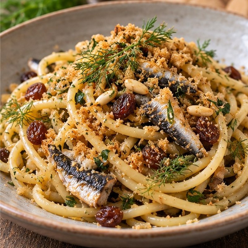 Immagine illustrativa della preparazione: Pasta con le sarde